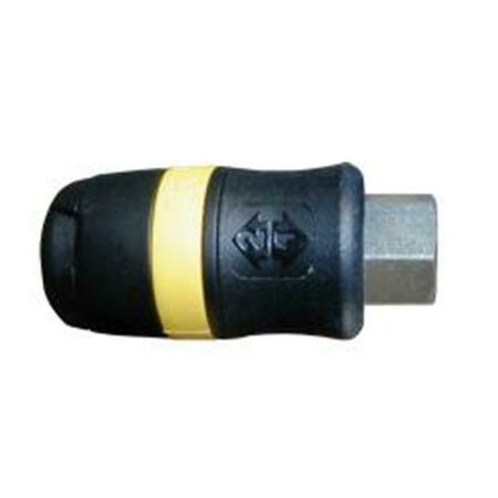 ACME AUTOMOTIVE 0.25 in. Composite Non-marring Industrial Safety Coupler Female AMA923SB4F-PB